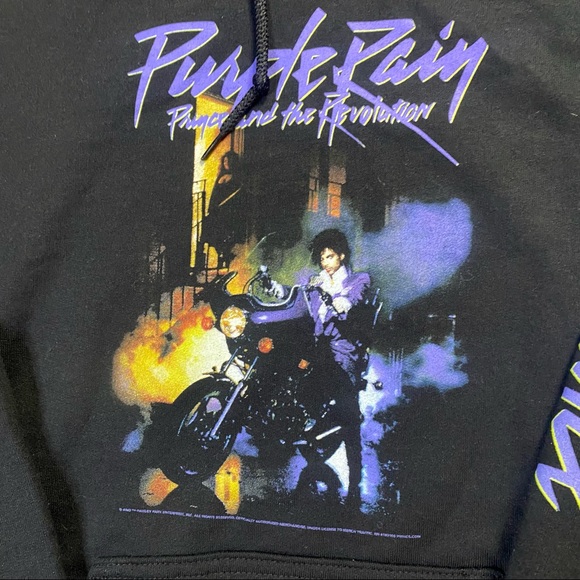 Y2K Prince Purple Rain Hoodie - Picture 2 of 7